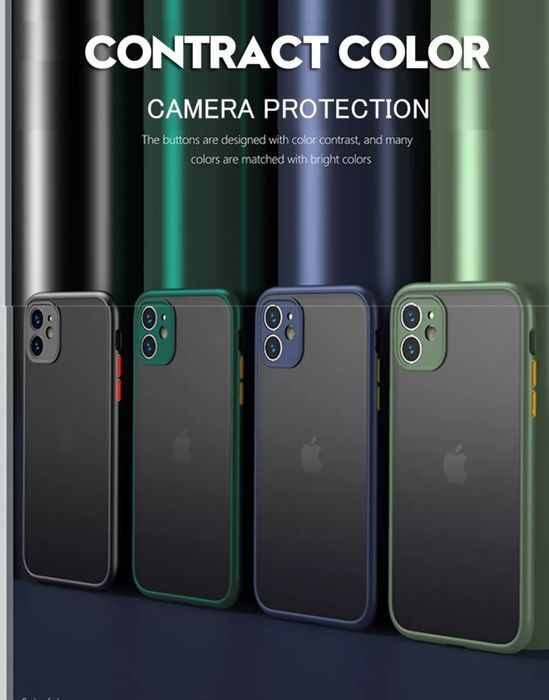 Capa Efeito Smoked P/ IPhone 11 / 11 Pró / 12 / 13 / 14 Pró