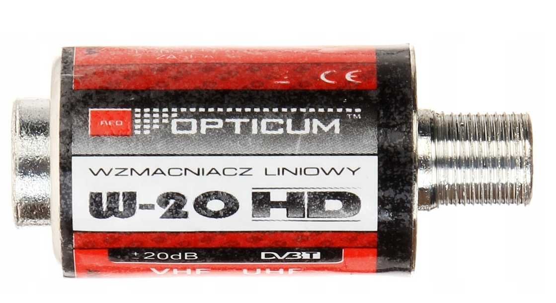 Wzmacniacz Opticum W-20 HD Dvbt-2 mocny + 20db