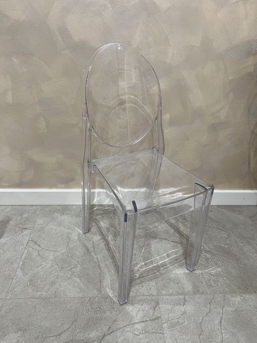 Krzeslo CRISTINA przezroczyste transparentne 2 sztuki