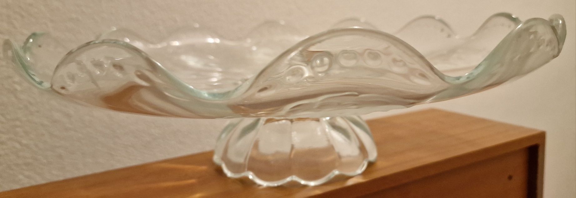 Fruteira vidro com efeitos decorativos