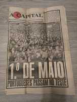 Jornal  " A Capital " de 2 de Maio de 1974