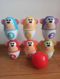 kręgle kolorowe małpki dla dzieci Chicco