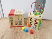 Drewniana kostka edukacyjna