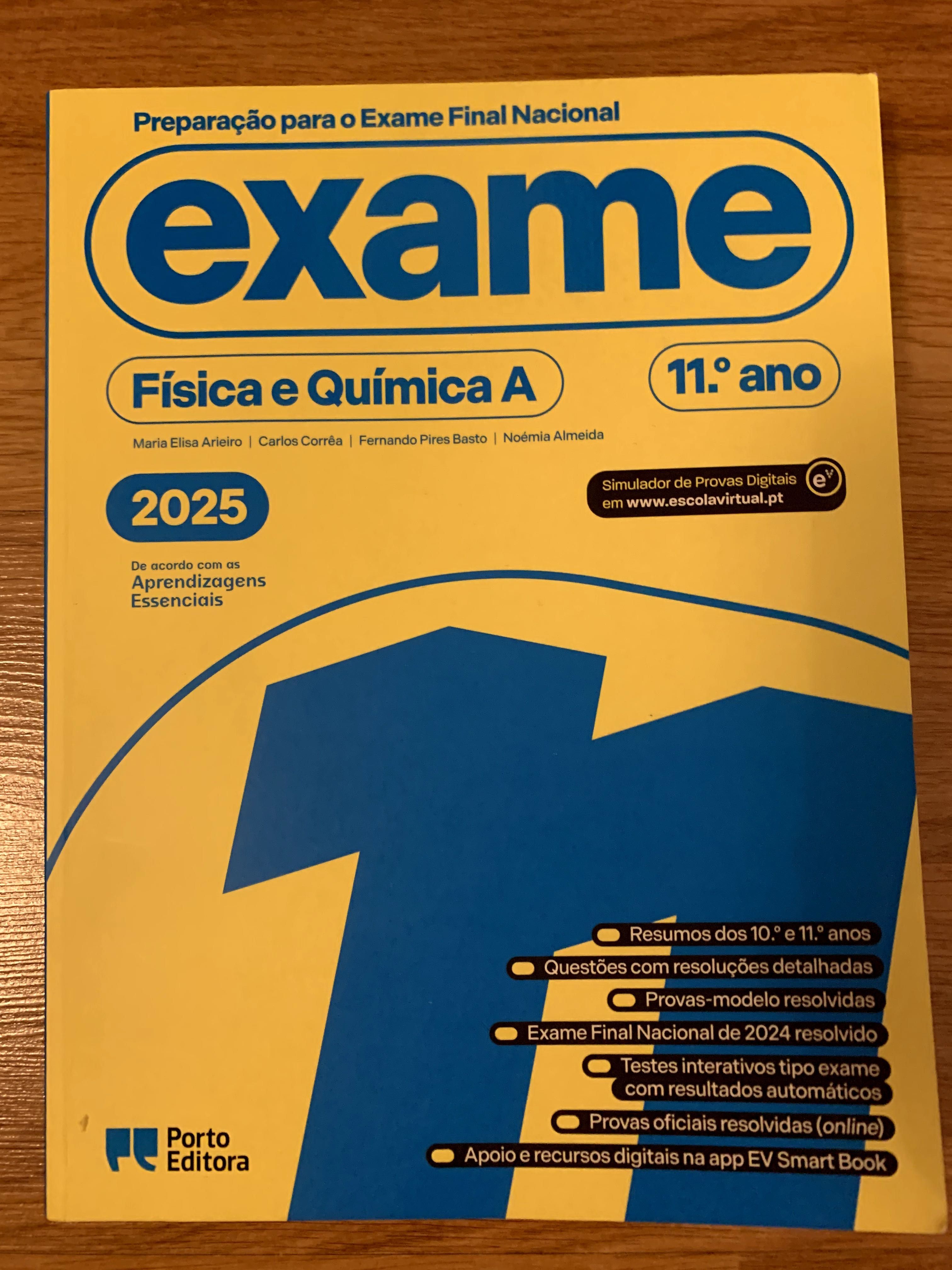 Preparação para o exame Física e química A 2025 (Porto editora)