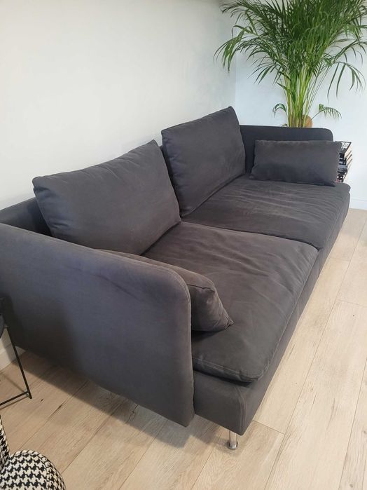 Kanapa, sofa 3 os. Ikea Soderhamn grafitowa