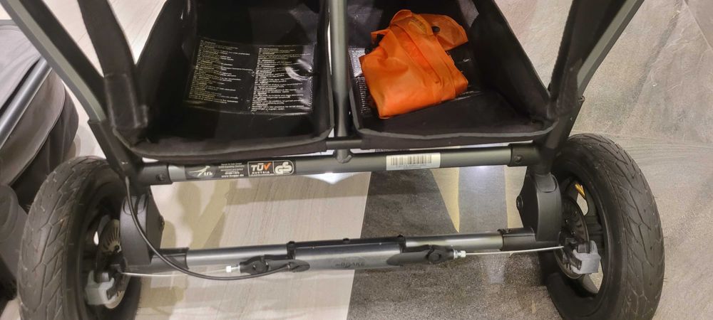 Wózek bliźniaczy TFK DUO 2 COMBI 3w1