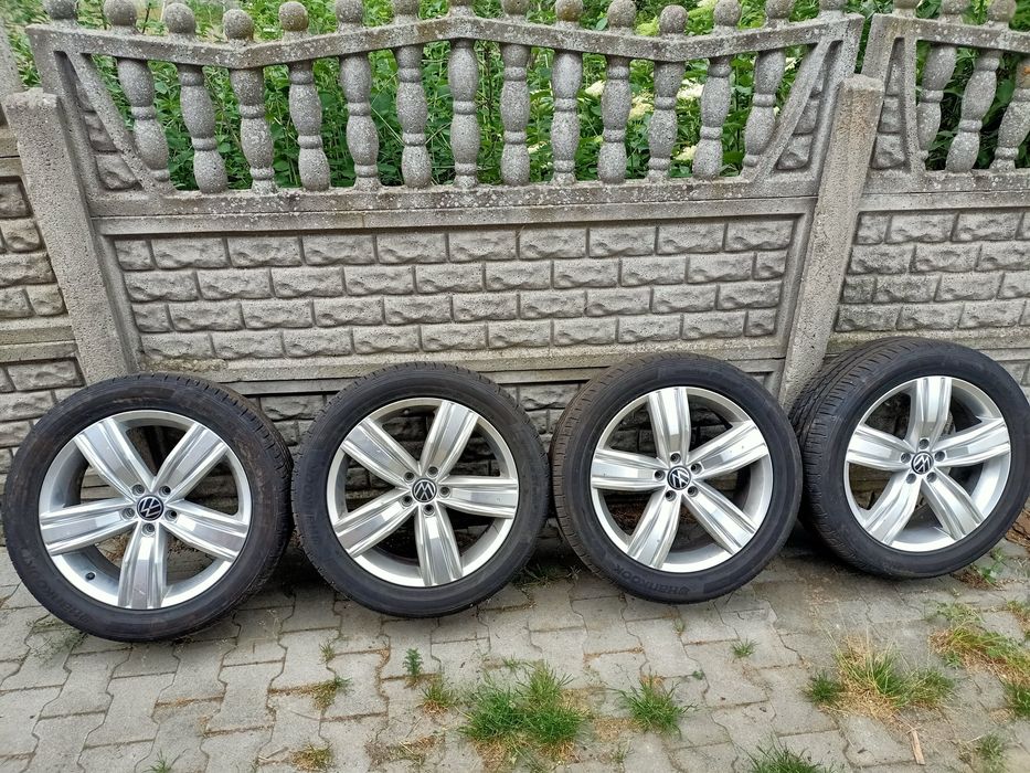 Kola alufelgi z oponami 5x112 r 19 tiguan r-line allspace