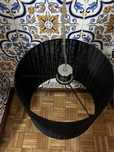 Candeeiro preto tecido
