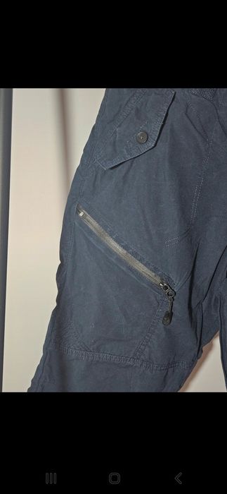 Stylowe granatowe szorty męskie cargo NEXT  roz. 32  must-have na lato
