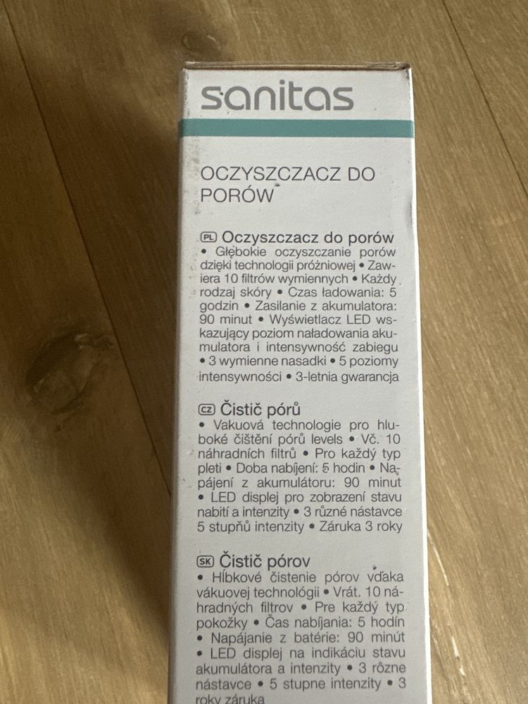 Sanitas oczyszczacz do porów