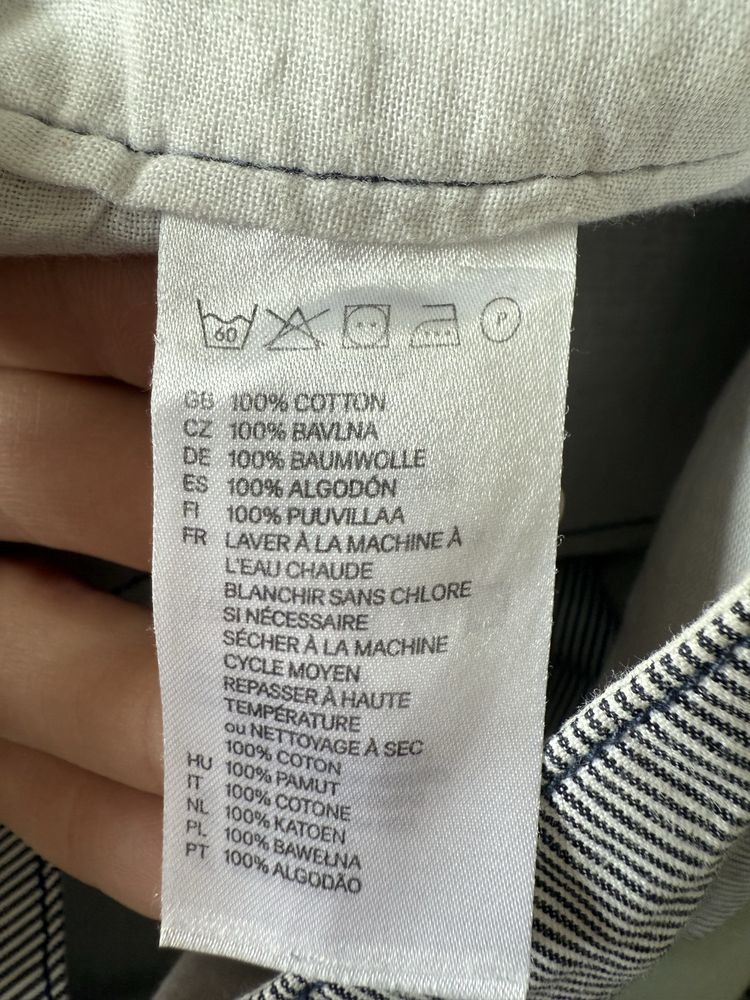 Spodniczka damska mini H&M 38 bawelna kieszenie super stan
