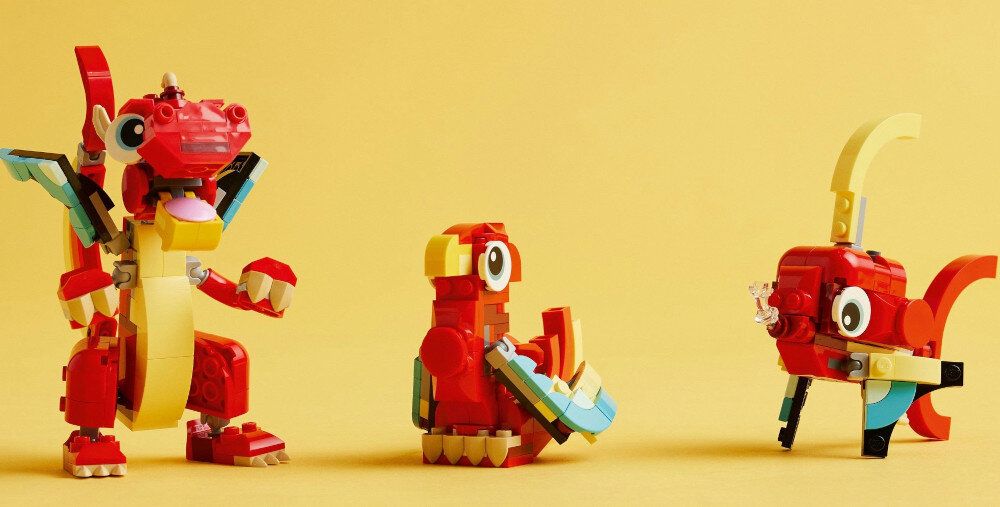 Lego Creator 3w1 czerwony smok 31145