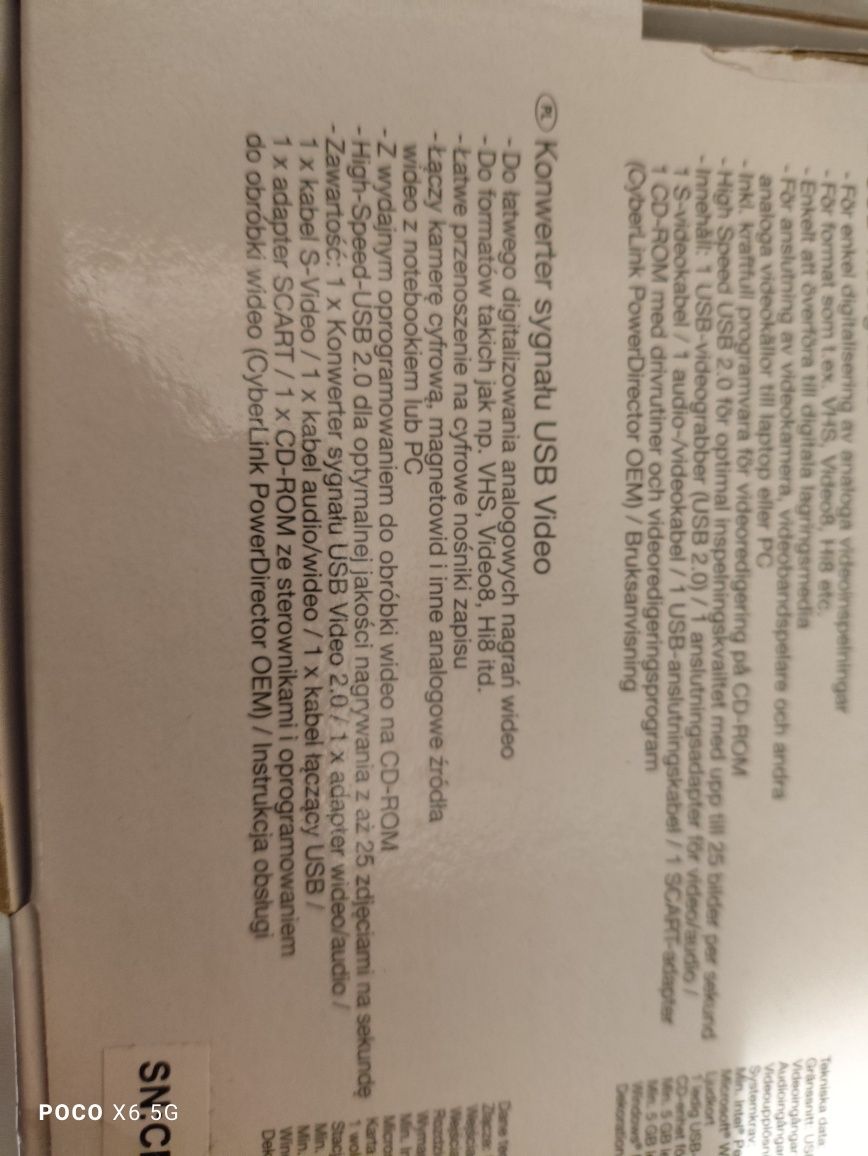 Silvercrest konwerter kanału USB nowy