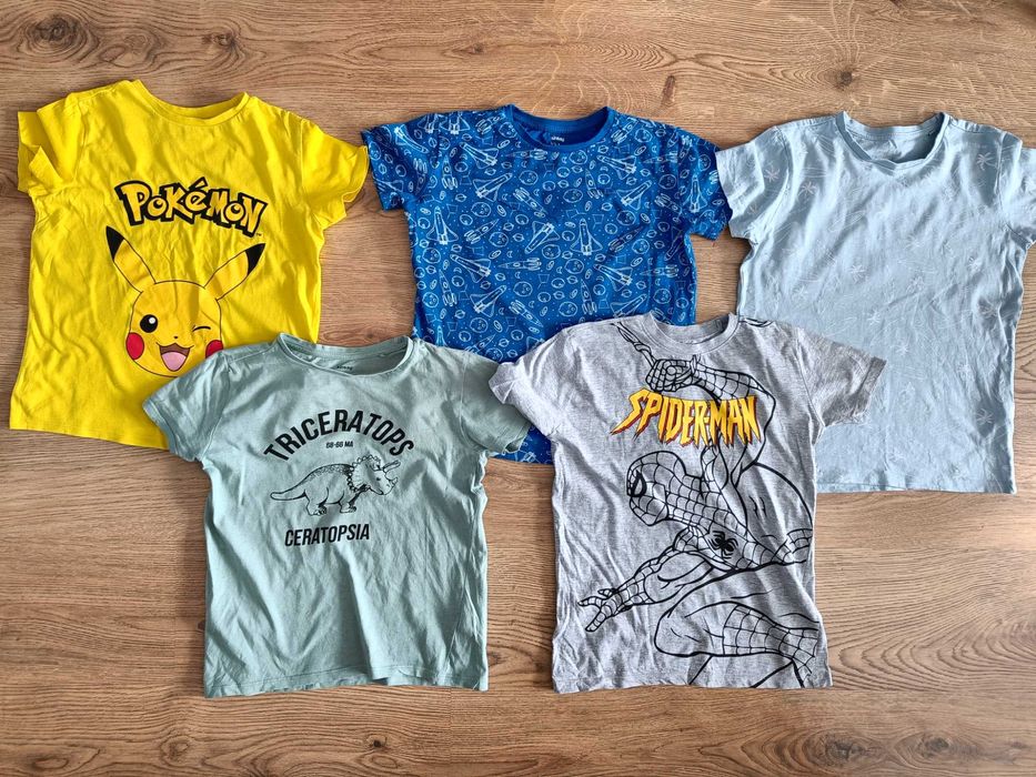 Zestaw t-shirtów chłopięcych rozmiar 134