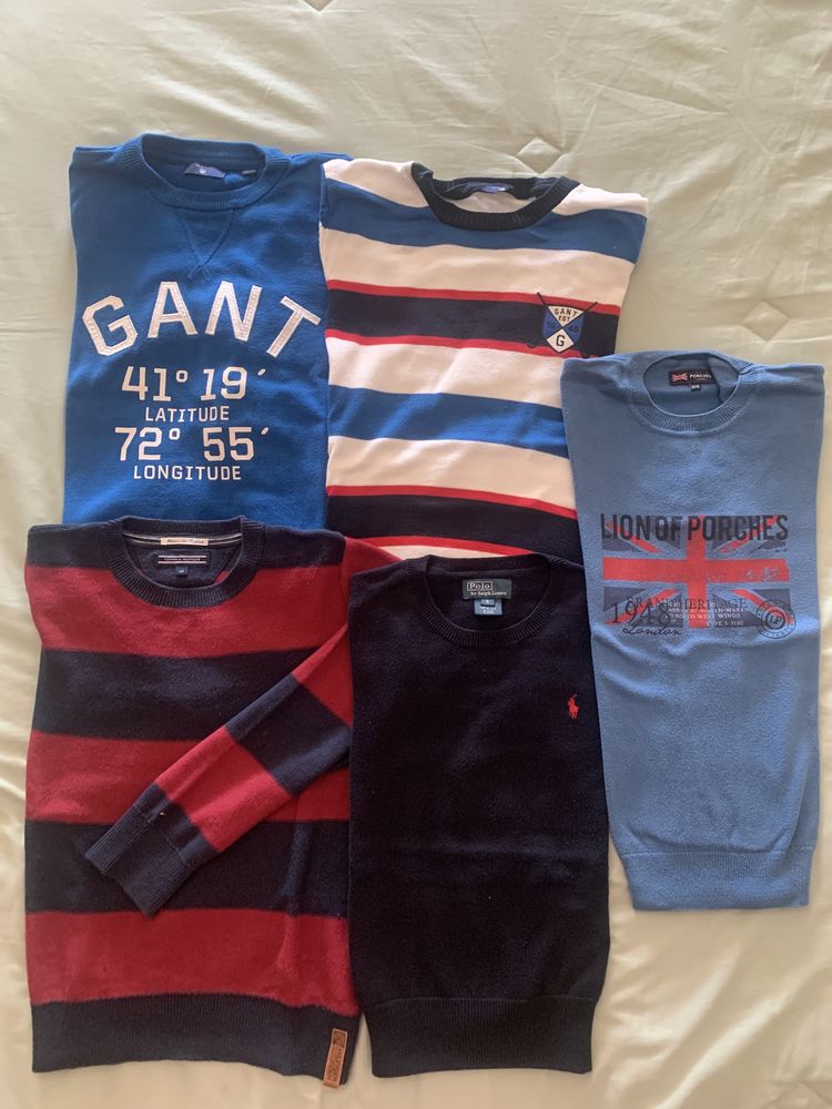 Camisolas Gant/ Ralph Lauren/ Tommy/ Porches