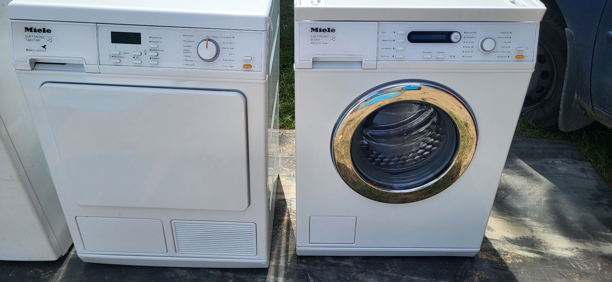 Suszarka Miele T28627WP +pralka Miele W3741 stan idealny