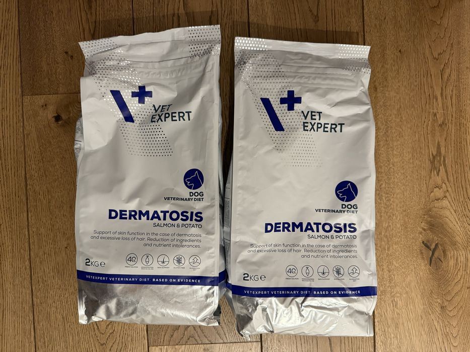 vet expert dermatosis 2x2kg karma salmon potato