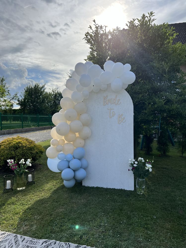 Dekoracje balonowe chrzest roczek baby shower panieński komunia