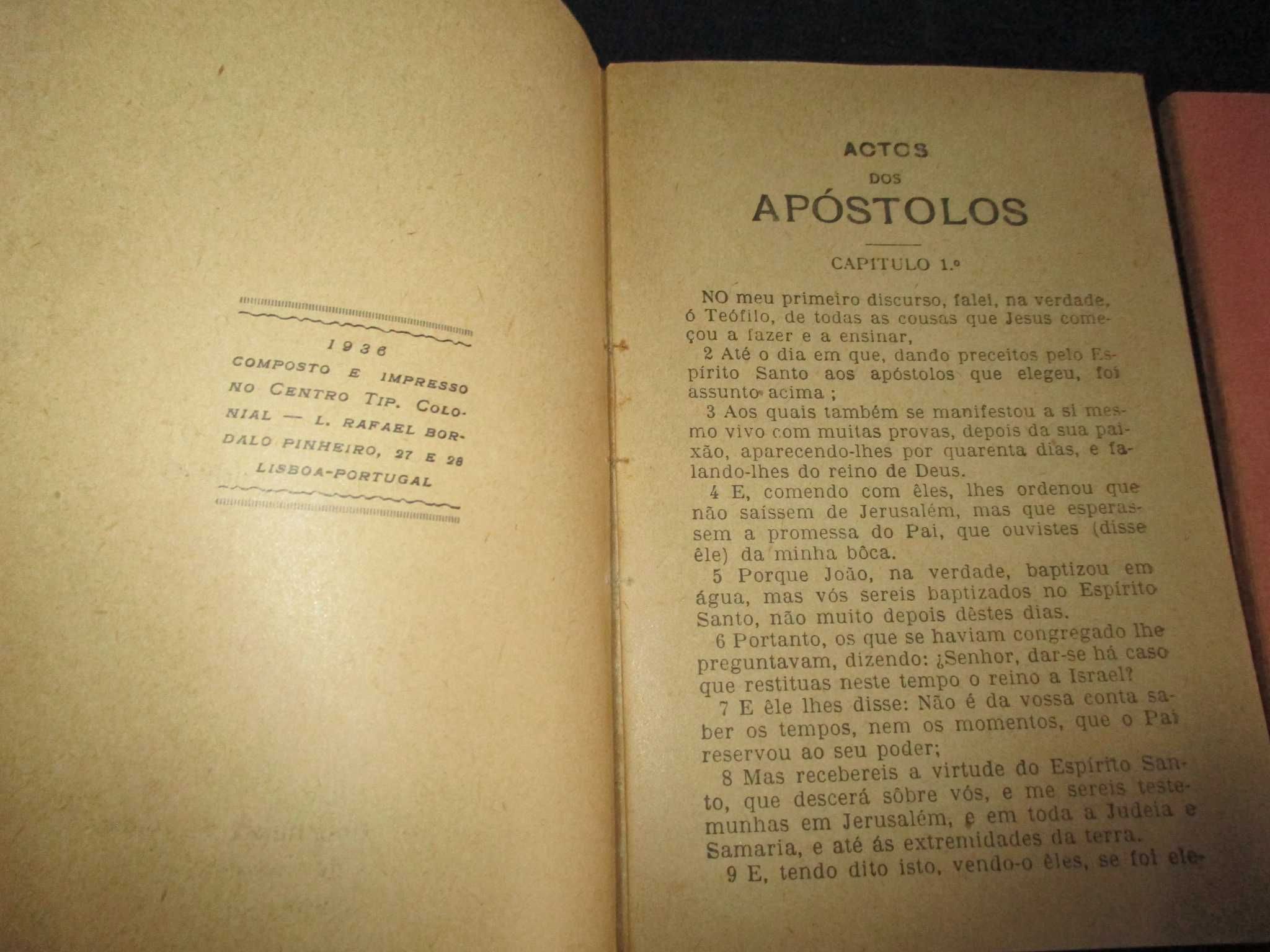 Livros Os Santos Evangelhos Depósito das Escrituras Sagradas Anos 30