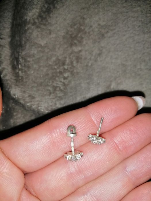 Срібні квіточки-закрутки