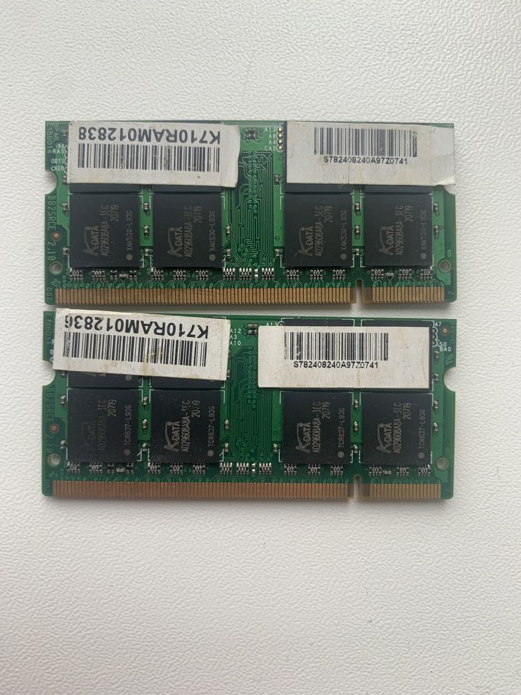 Оперативная память для ноутбука : A-Data DDR2 667 SO-DIMM 1Gb