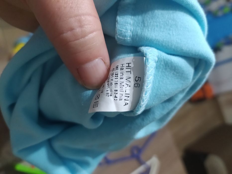 Komplet śpiochy kaftanik bluzeczka bawełniane rozmiar 56