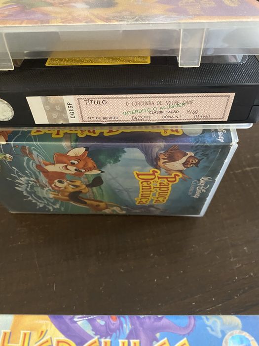 Cassetes originais Walt Disney VHS