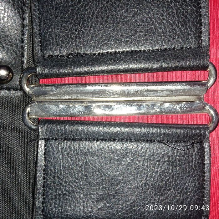 Gruby Pasek Pas Biodrowy Klamra Dolce & Gabbana Skóra 100 % Oryginalny