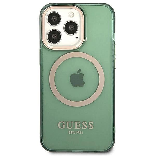 Etui Guess Gold Outline Translucent MagSafe na iPhone 13 Pro / iPhone