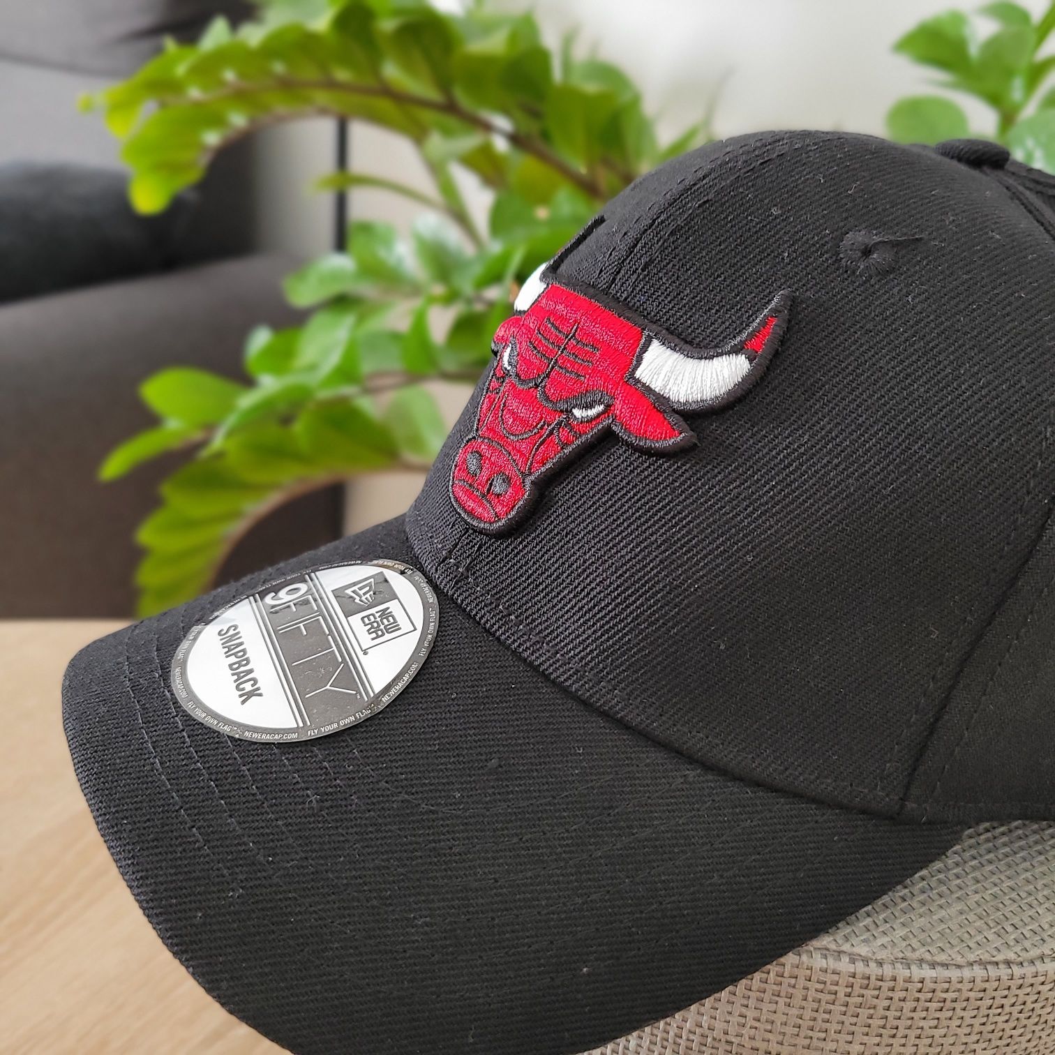 Czapka z daszkiem czarna męska Chicago Bulls