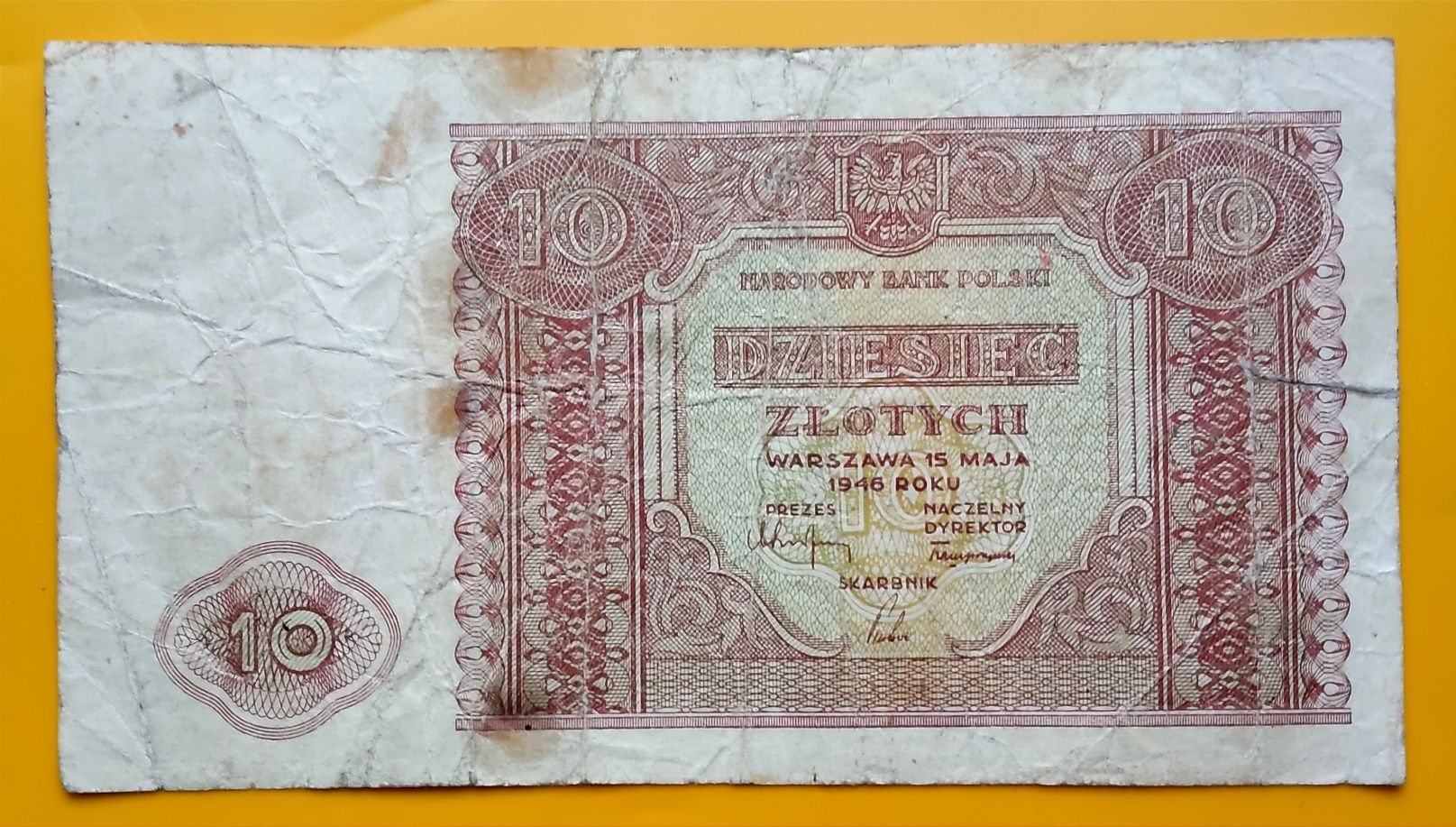 Banknot 10 złotych 1946