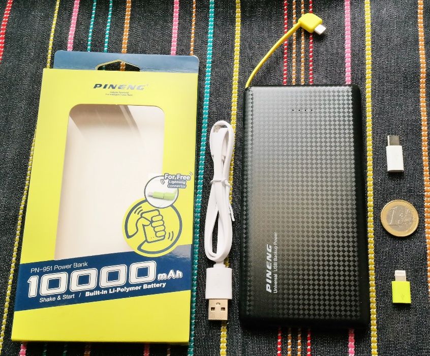 Powerbank Pineng - PN-951 - 10.000 mAh - EM STOCK