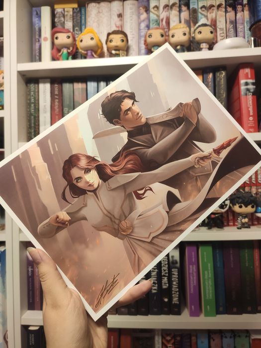 A4 print poppy casteel from blood and ash fbaa Armentrout painter sign