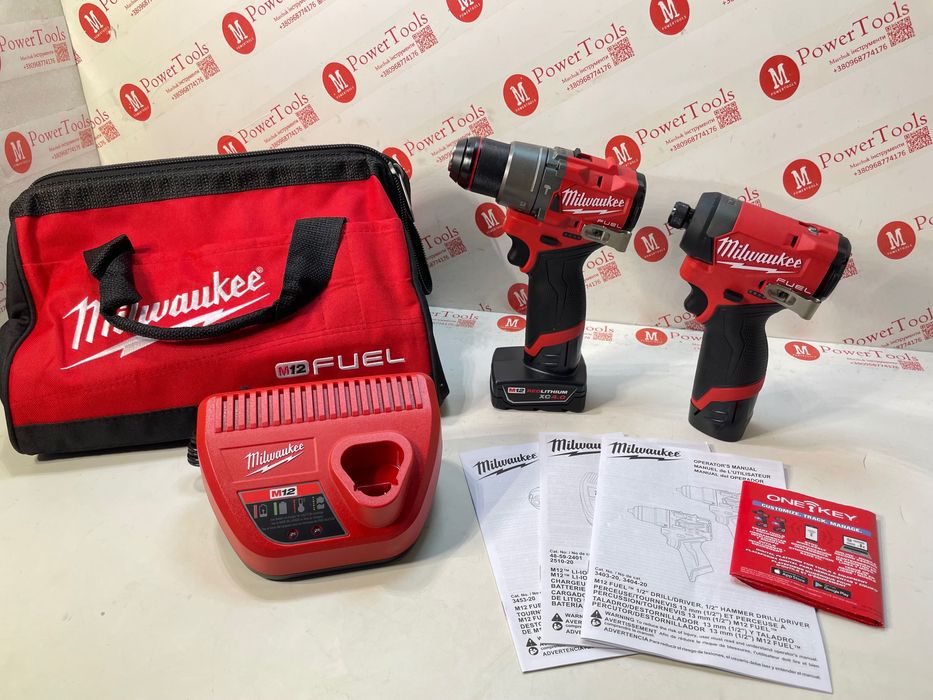 Комплект Milwaukee 3453-20/3404-20/безщітковий імпакт/шуруповерт 12в