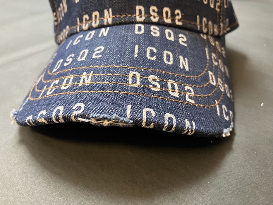 Dsquared2 markowa czapka bejsbolówka jeansowa NEW