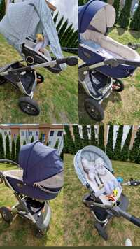 Wózek Stokke trailz plus sammer kit i dodatki