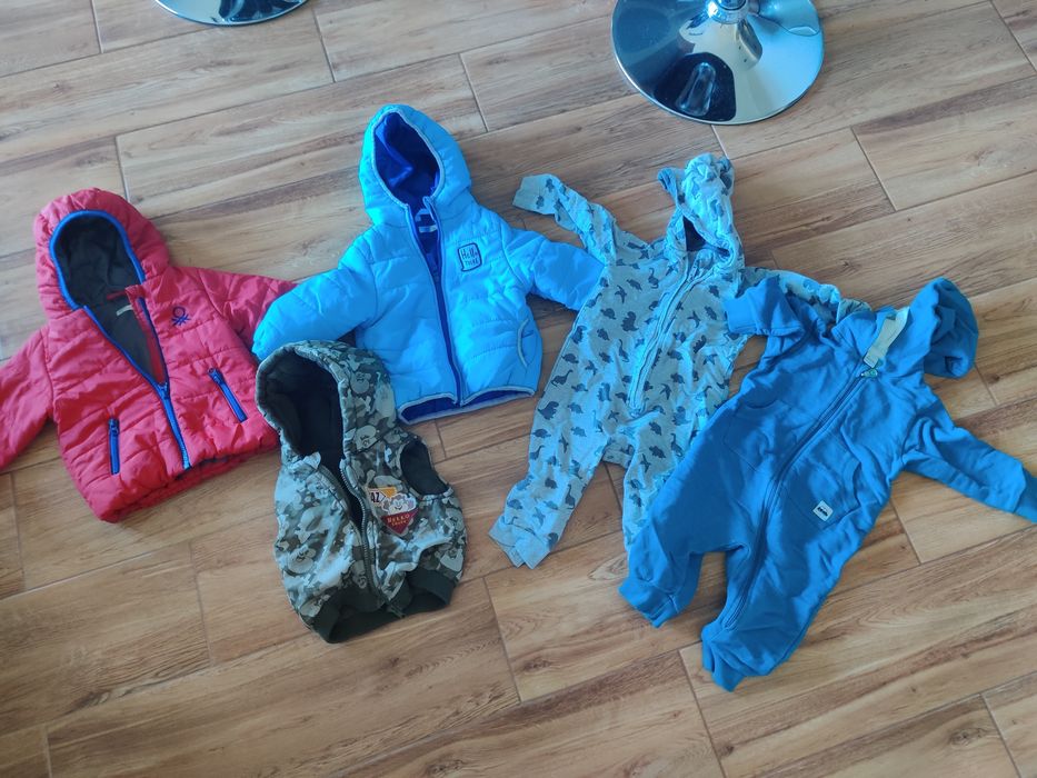 Zestaw kurtki kombinezon rozmiar 80 Benetton Pinokio