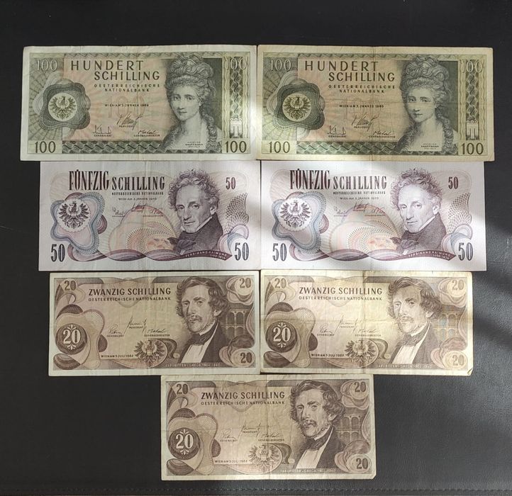 Vendo cédulas francesas antigas