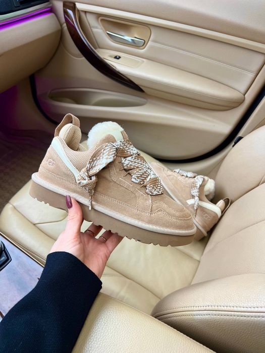 Зимові кеди уги UGG LowMel biege бежеві