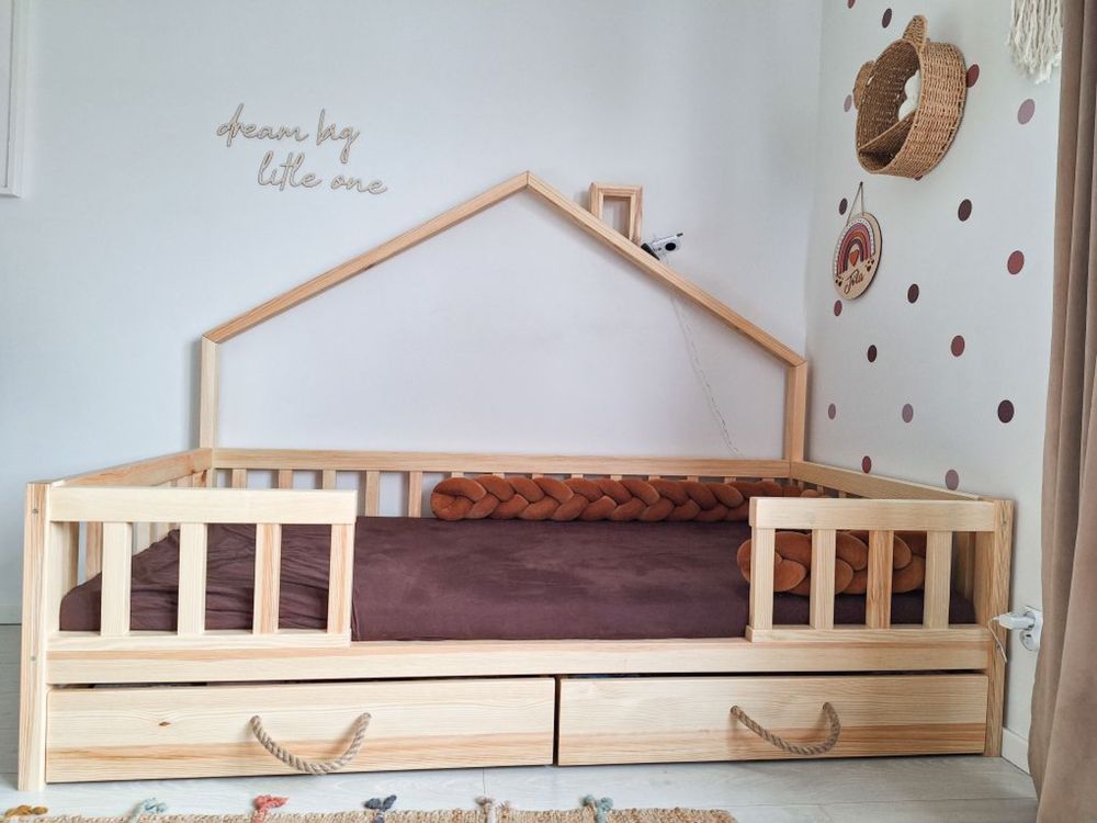 Łóżko drewniane domek Pola, wysyka 1 tydzien,