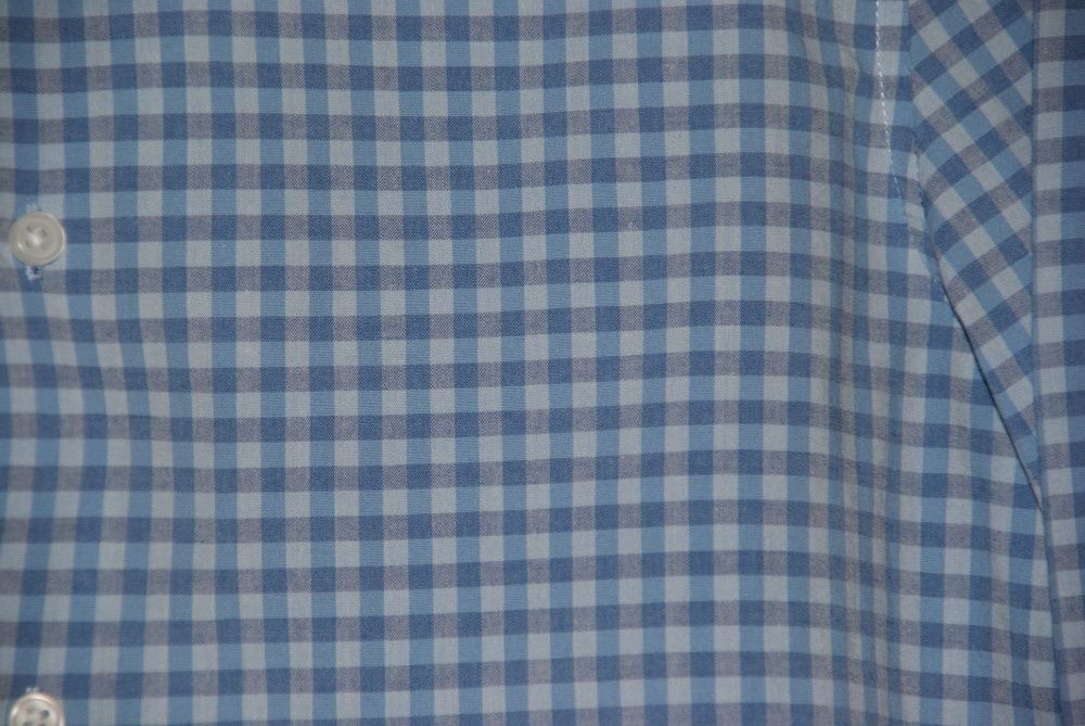 Koszula męska/juniorska H&M, S, SLIM FIT, w niebieską krateczkę