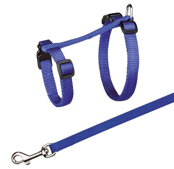 Mocne bezpieczne szelki ze smyczą 1,2m dla dużego kota Trixie 34-57cm
