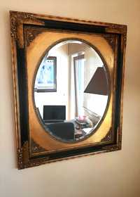 Espelho Antigo biselado em talha dourada