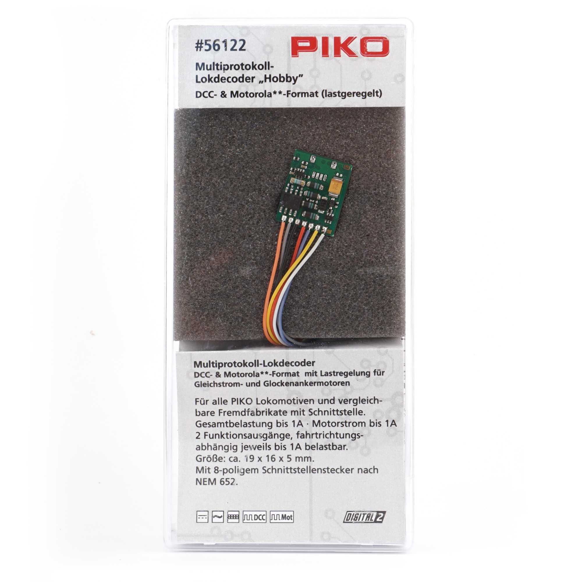 Piko 56122 - Dekoder lokomotywy DCC cyfrowy NEM 652