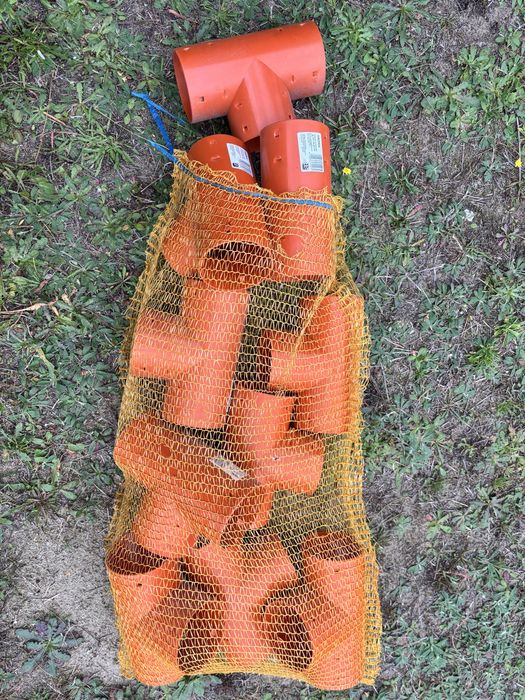 Rura Drenarska fi 100 w otulinie plus Trójniki