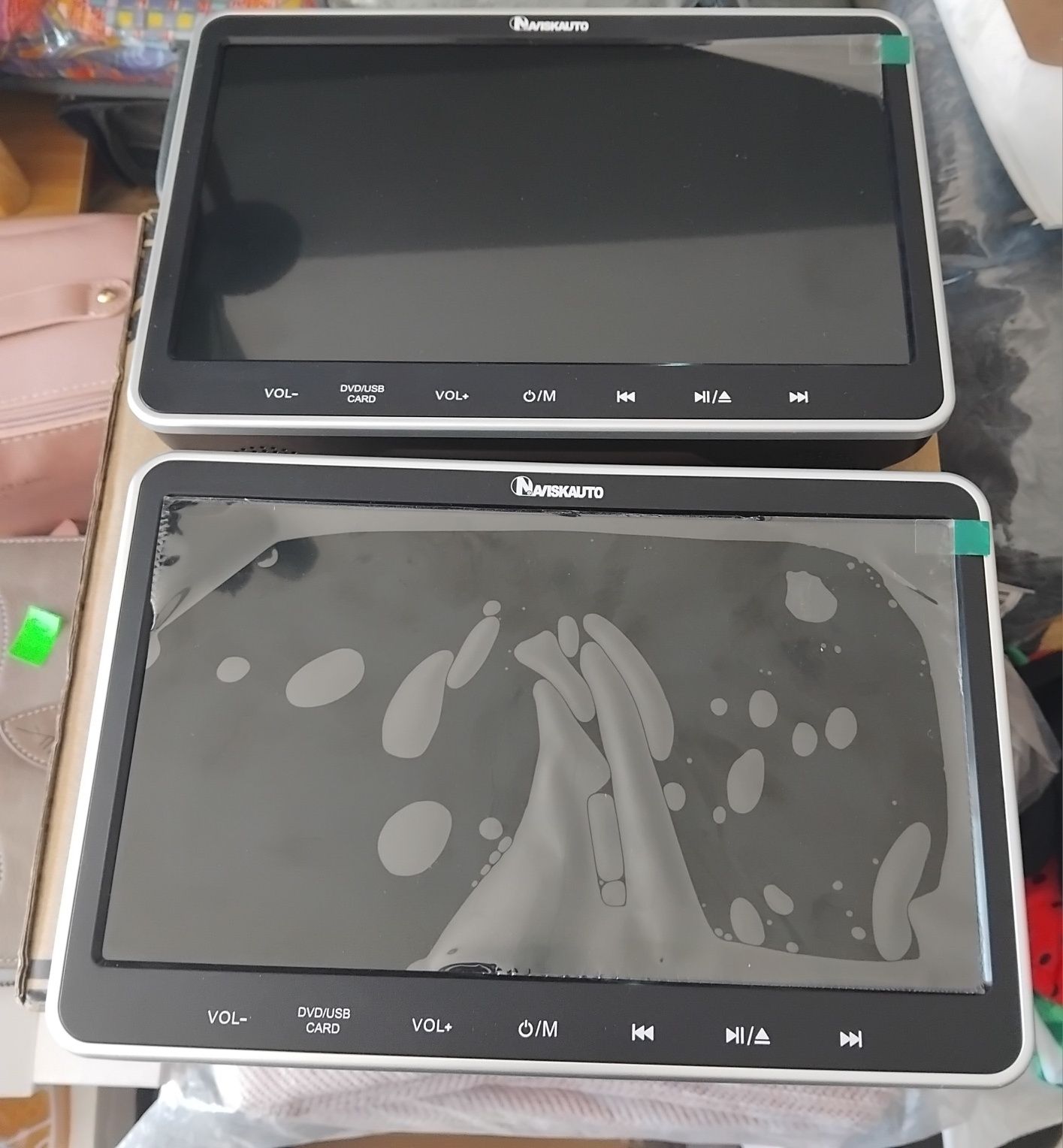 (2 шт.)NAVISKAUTO 2 10,1-дюймовий DVD-плеєр 128 GB в автомобіль моніто