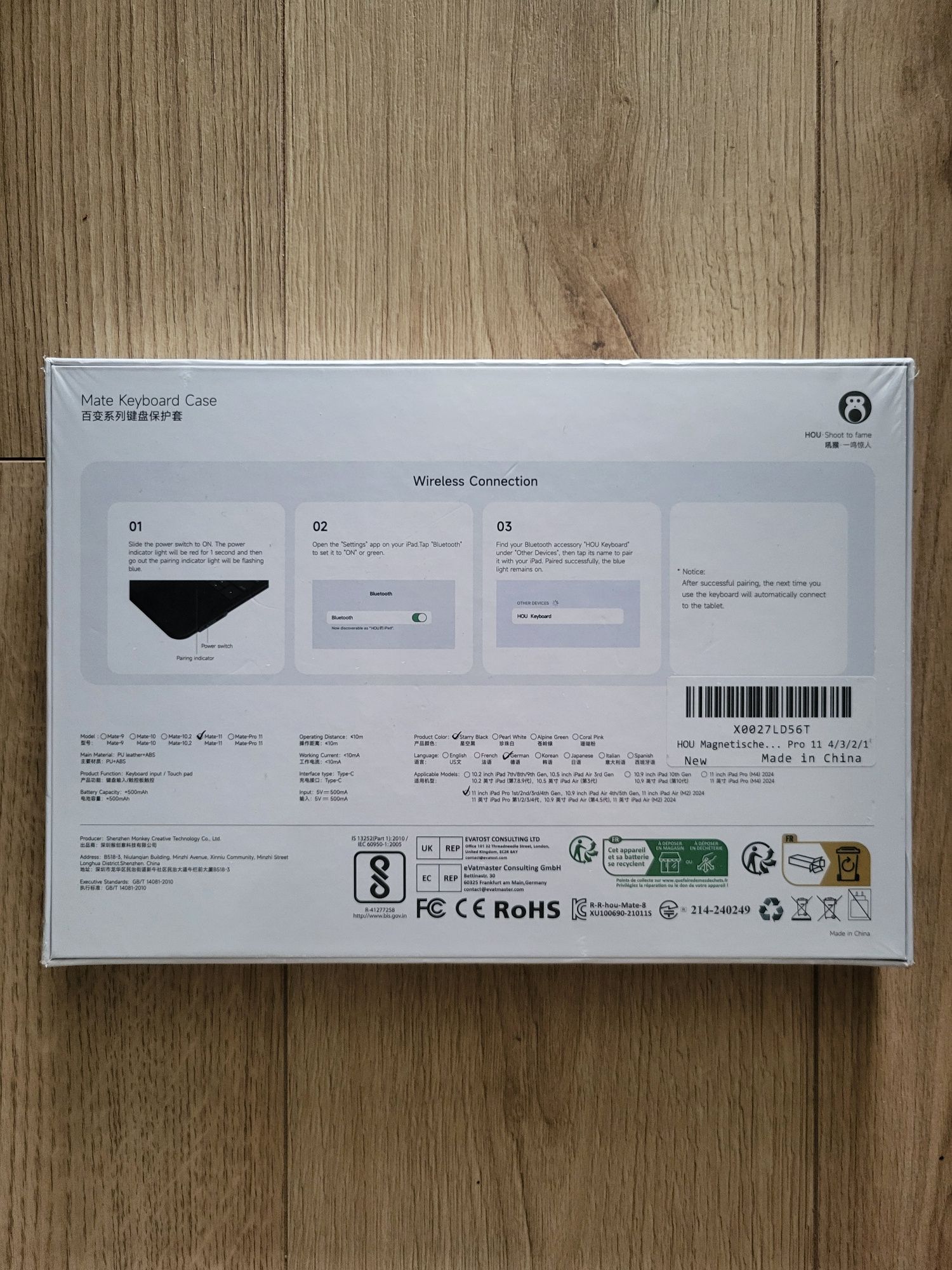 Чохол-клавіатура HOU Mate Keyboard Case for iPad
