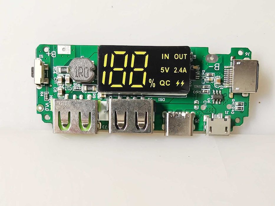 плата для сборки powerBank контролёр зарядки USB 18650 21700 Li-ion