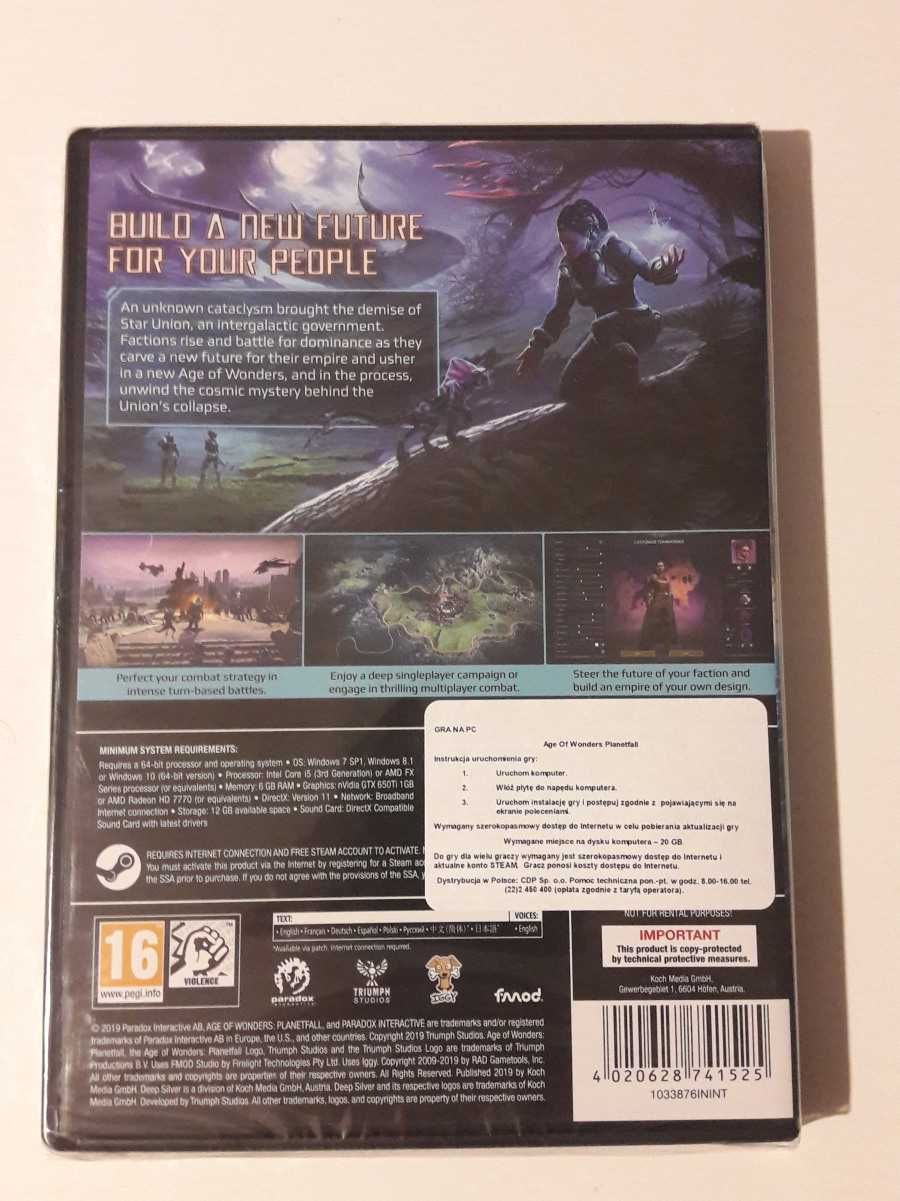 Age of Wonders III 3-Złota Edycja + Planetfall+1PC