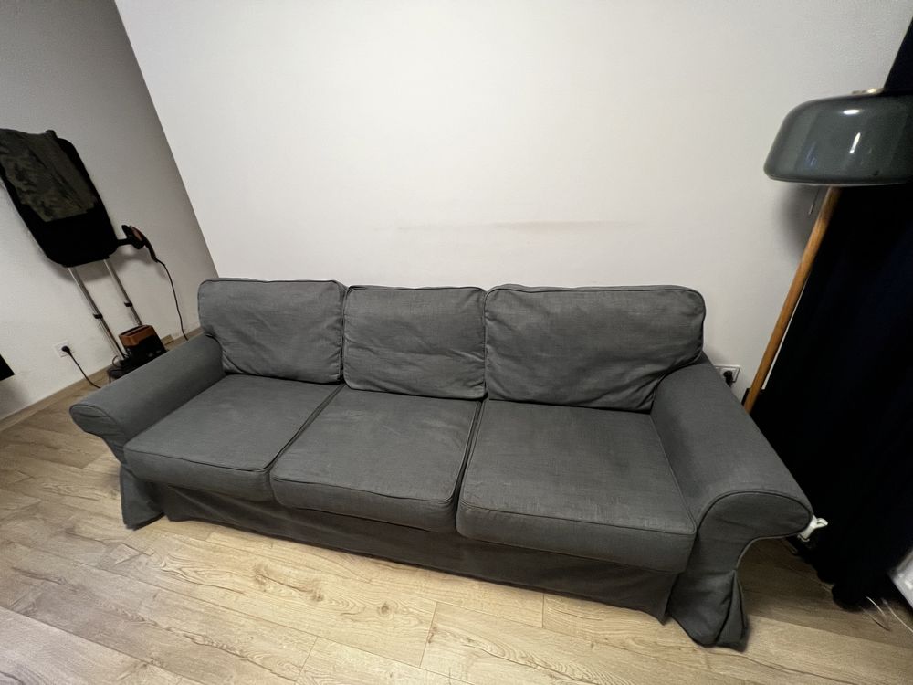 Ikea kanapa sofa Ektorp  rozkładana szara